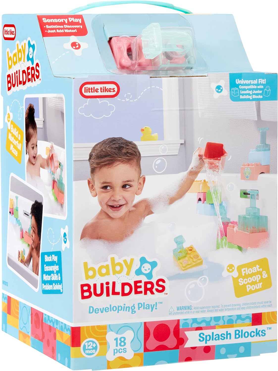 Little Tikes Baby Builders – Splash Blocks First Blocks for Babies and ...