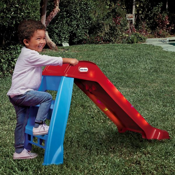 Little Tikes Light-Up First Slide for Kids Indoors/Outdoors , Red ...